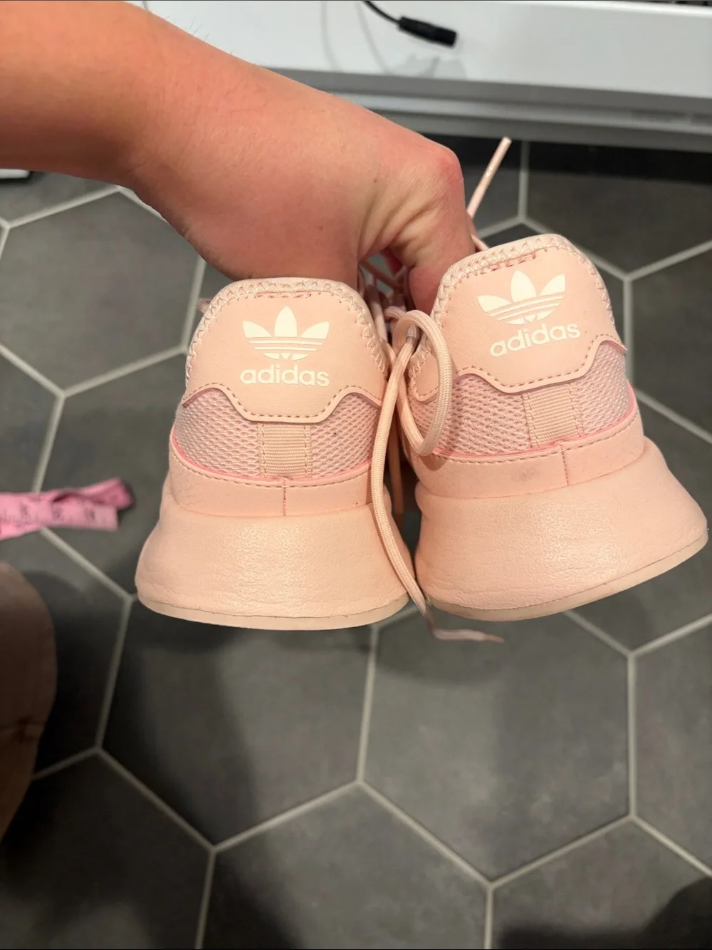 ADIDAS Girls' X_PLR J Icey Pink Sneakers Size 5